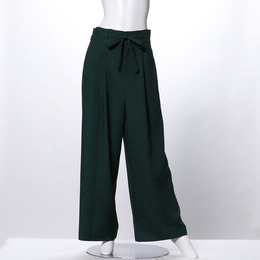 ウエストリボンワイドパンツ
