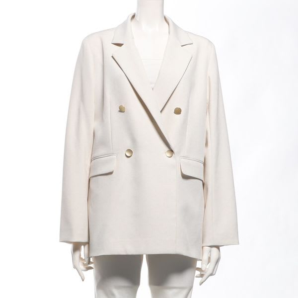 【セットアップ】ゴールドボタンダブルジャケット