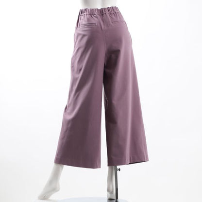 カシミヤタッチ両面起毛ドロストワイドパンツ