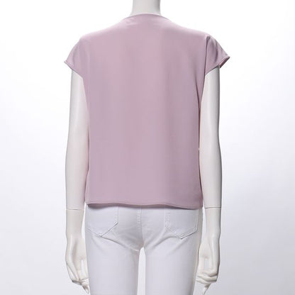 裾タックデザインブラウス