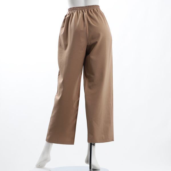 バックウエストゴムストレートパンツ