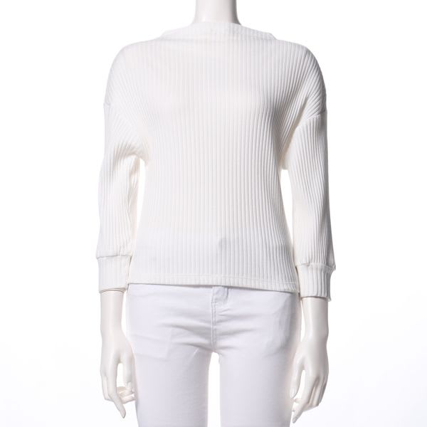 オフネックリブカットソー