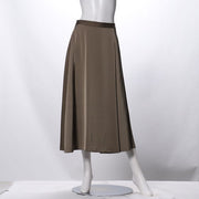 ラップ風デザインフレアスカート