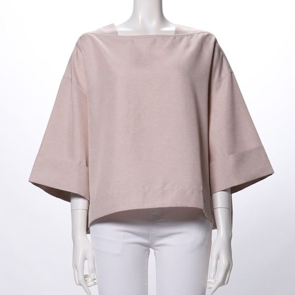 ゆったりシルエットスクエアネックブラウス