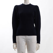 パフスリーブリブニット