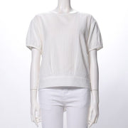 バックリボンデザインブラウス