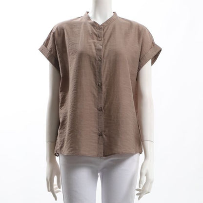 バンドカラーブラウス