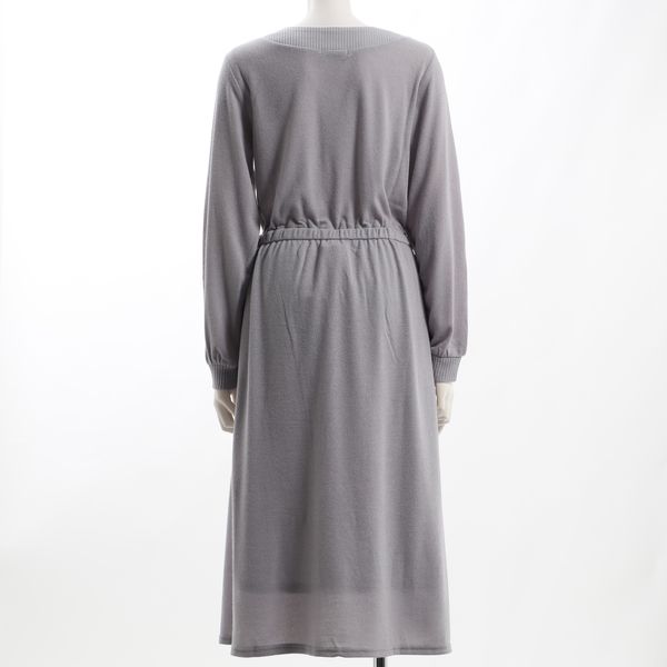 ドロストデザインニットワンピース
