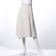 切り替えデザインイレギュラーヘムフレアスカート