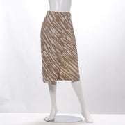 総柄ラップ風スカート