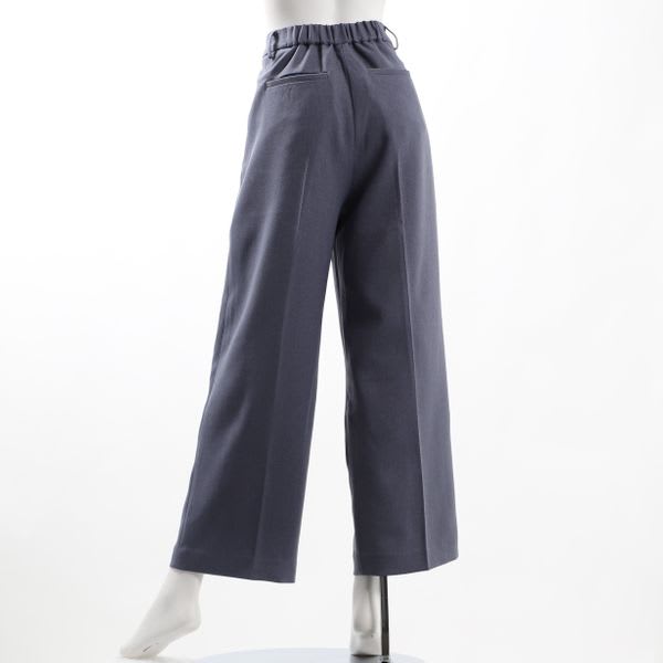 ガンクラブチェックタックワイドパンツ