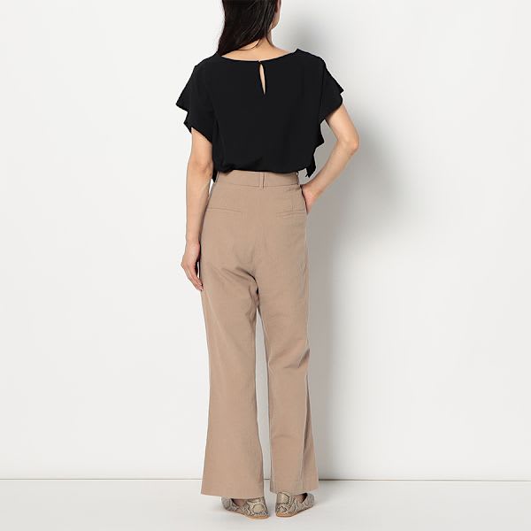 ラッフルスリーブブラウス