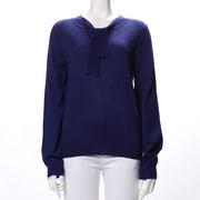 ボウタイデザインニット