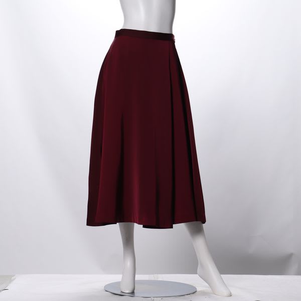 ラップ風デザインフレアスカート