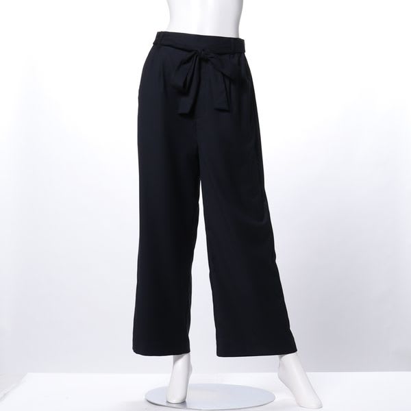 ウエストリボンワイドパンツ