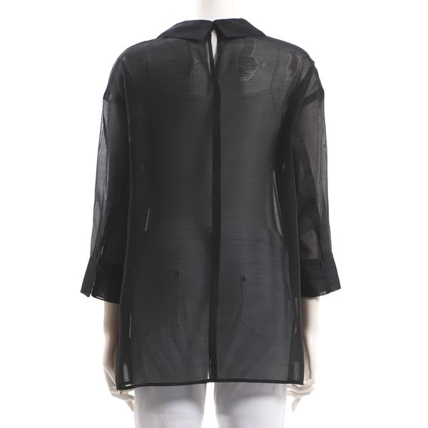 涙開きシアーシャツ