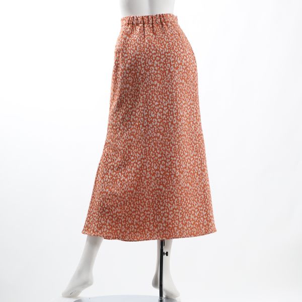 レオパード柄サイドスリットスカート