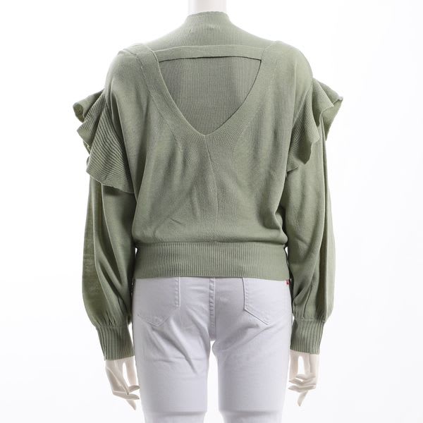 レイヤードデザインニット