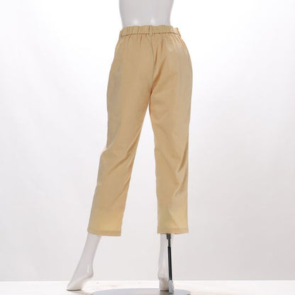 バックゴムテーパードパンツ