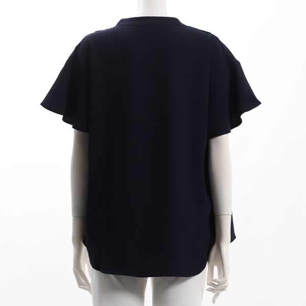 フレアスリーブVネックブラウス