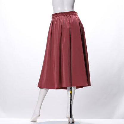 パネル切替ラップ風フレアスカート