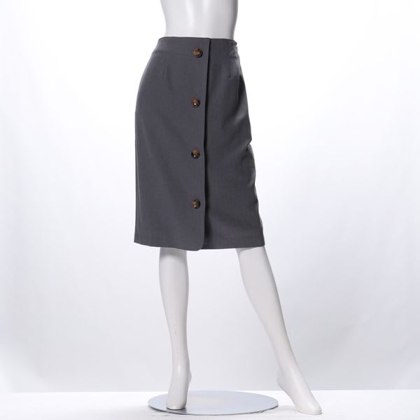 フロントボタンデザインタイトスカート
