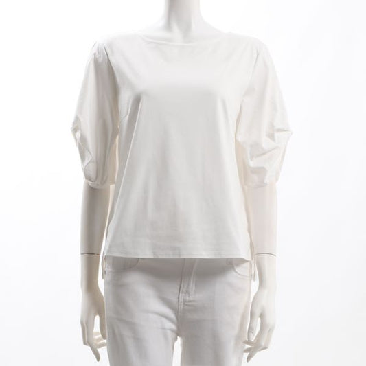 お袖デザインラウンドネックカットソー