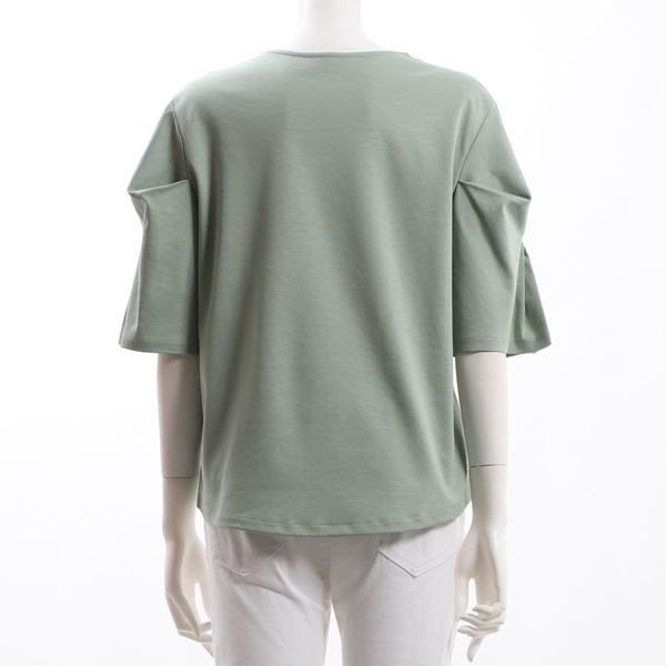 お袖デザインクルーネックカットソー