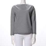 ボーダーバックテールカットソー