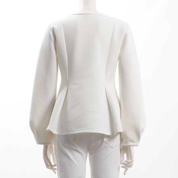 ペプラムデザインカットソー