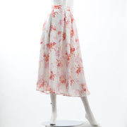 花柄フレアスカート