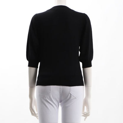 ボリュームスリーブクルーネックニット