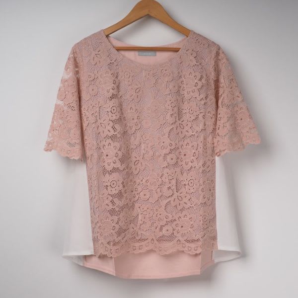 レース切り替えブラウス