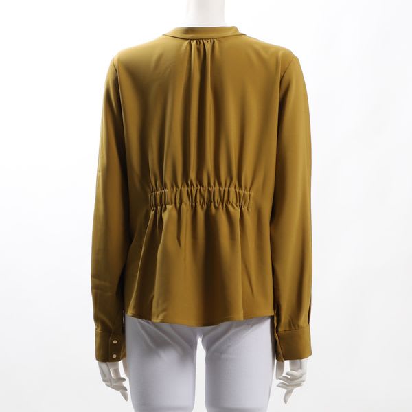 ゴールドボタン比翼ブラウス