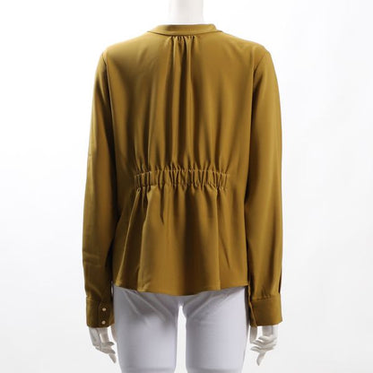 ゴールドボタン比翼ブラウス