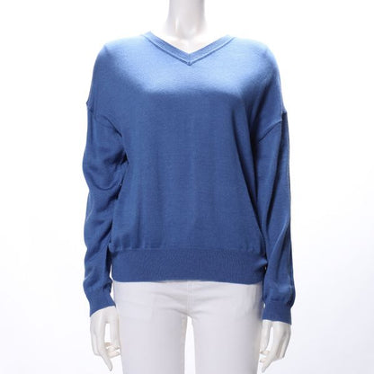 Vネックドロップショルダーニット