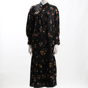 ヴィンテージフラワータックデザインワンピース