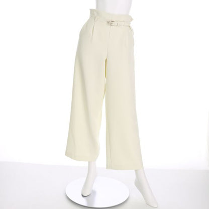 ベルト付きハイウエストワイドパンツ