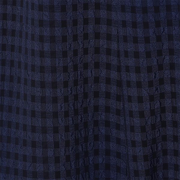 透かしチェック柄Aラインスカート