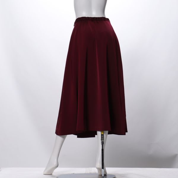 ラップ風デザインフレアスカート