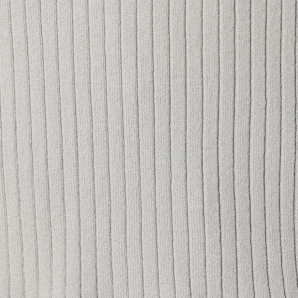 裾切り替えデザインリブニット