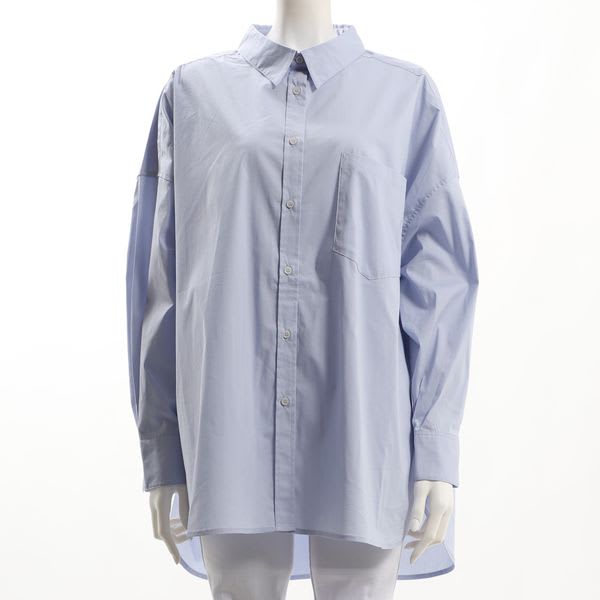 ドロップショルダー前開きシャツ