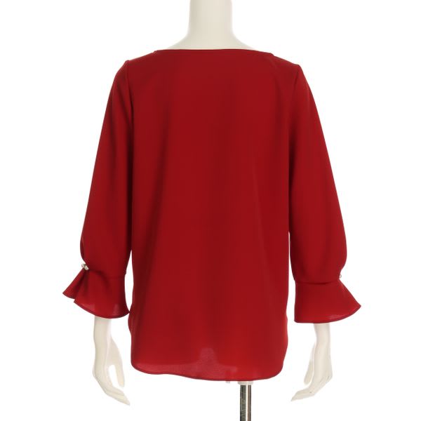 パール付きブラウス