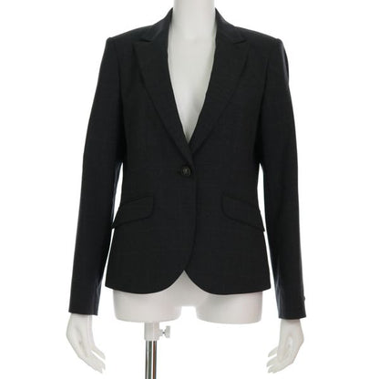 チェック柄一つボタンジャケット