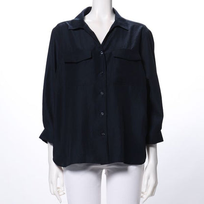 フラップポケットスキッパーブラウス