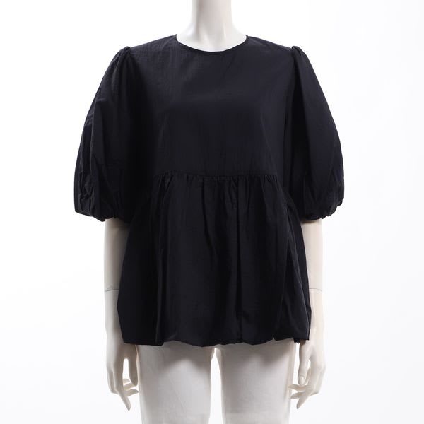 ウエスト切り替えふんわりスリーブブラウス