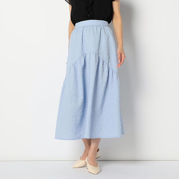 ジャガードフレアスカート