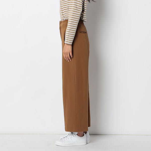バックゴムデザインワイドパンツ
