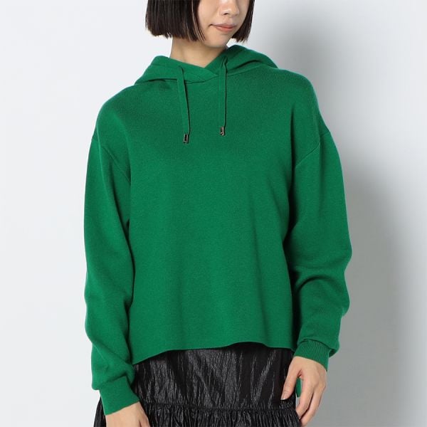 ドロップショルダーフーディーニット