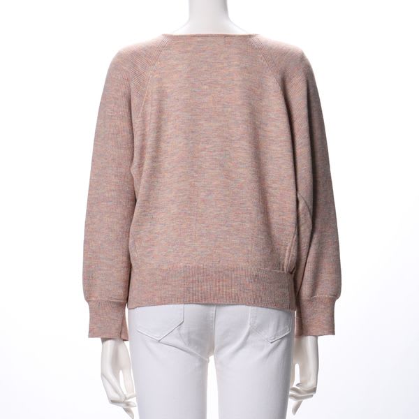 ラグランスリーブVネックニット